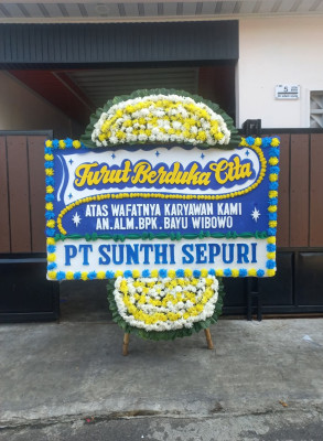 Papan Bunga Duka di Bolihutuo